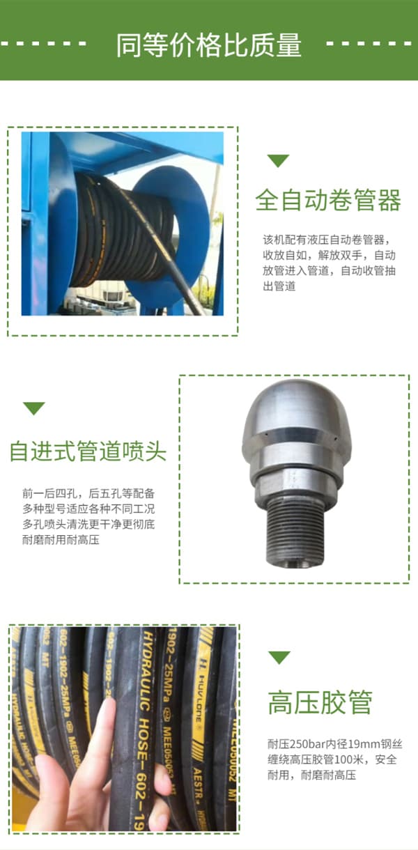 柴油驅動管道清洗機優勢圖